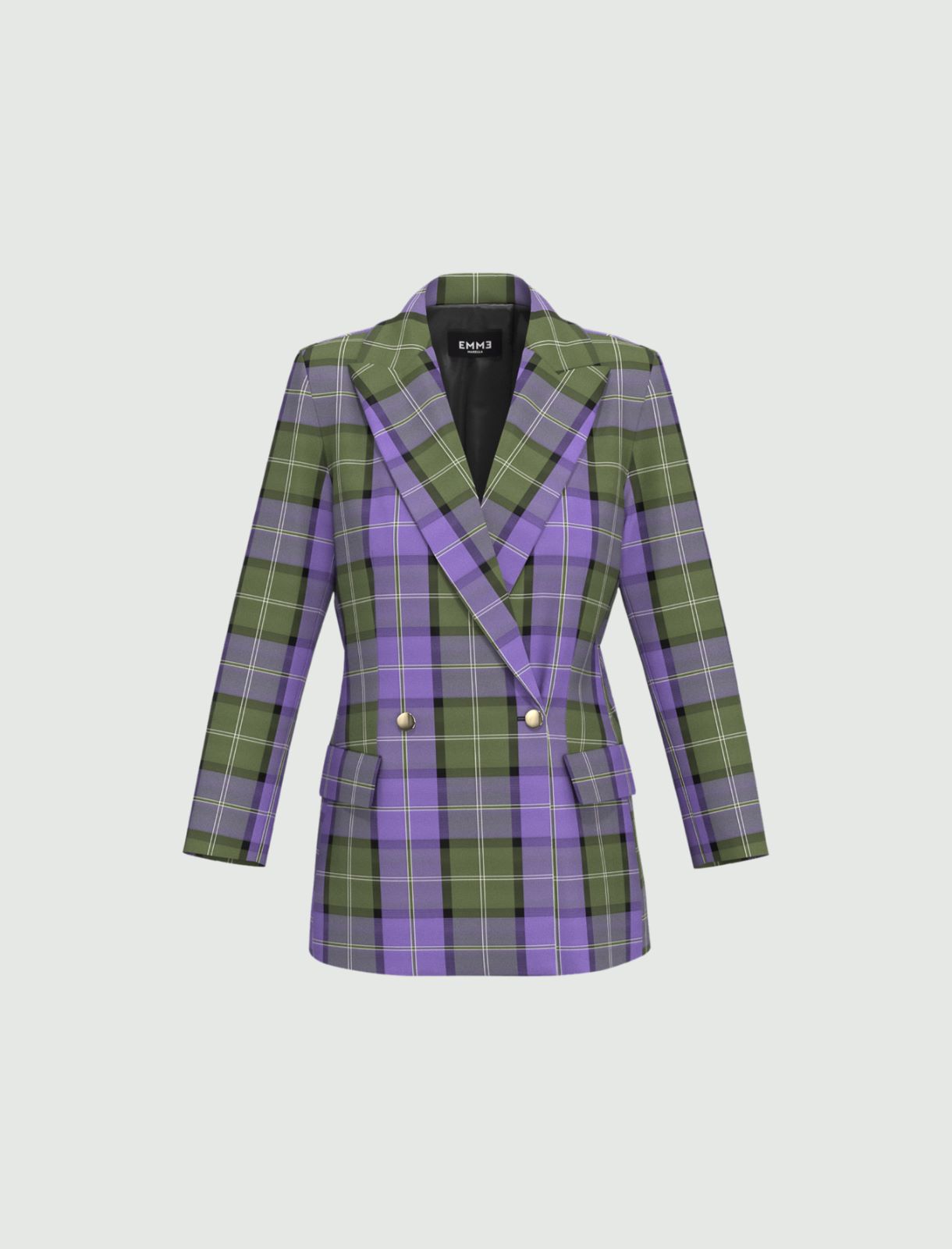 Double-breasted blazer - Purple - Emme - 2