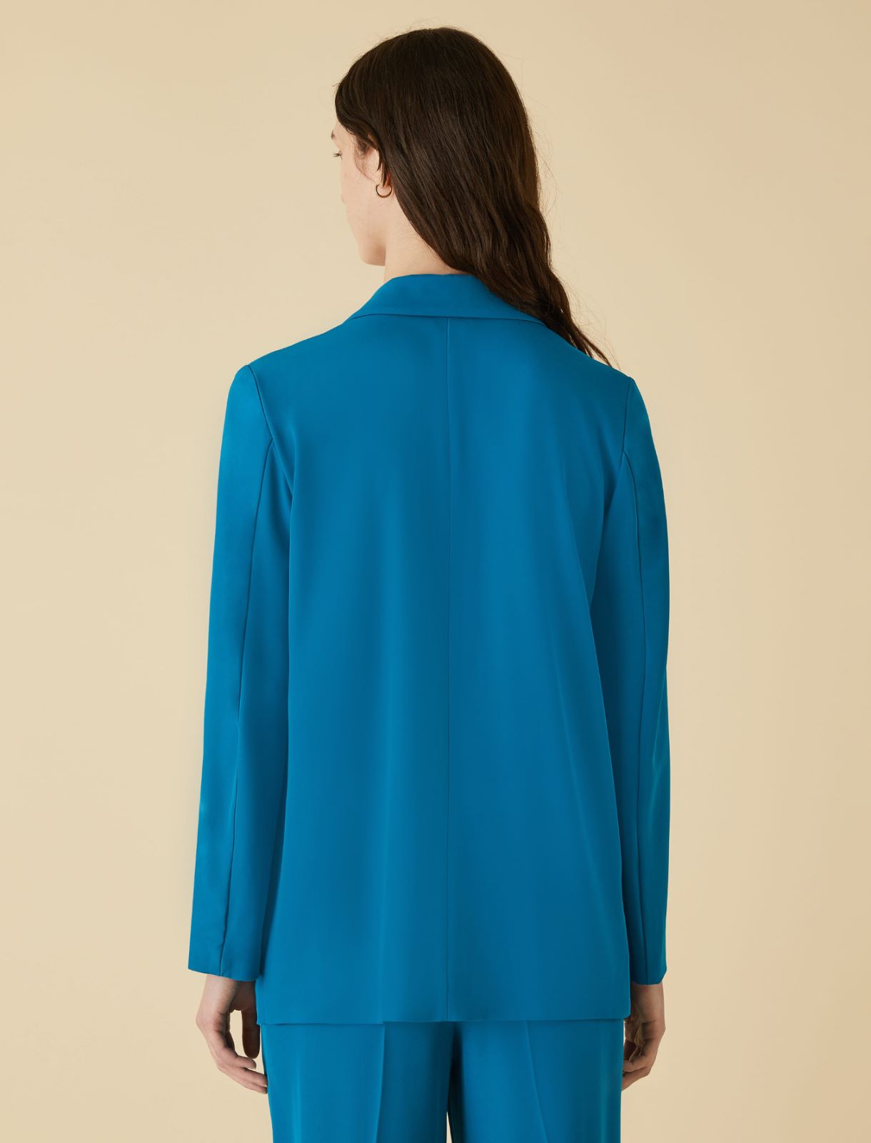 Double-breasted blazer - Turquoise - Marella - 2