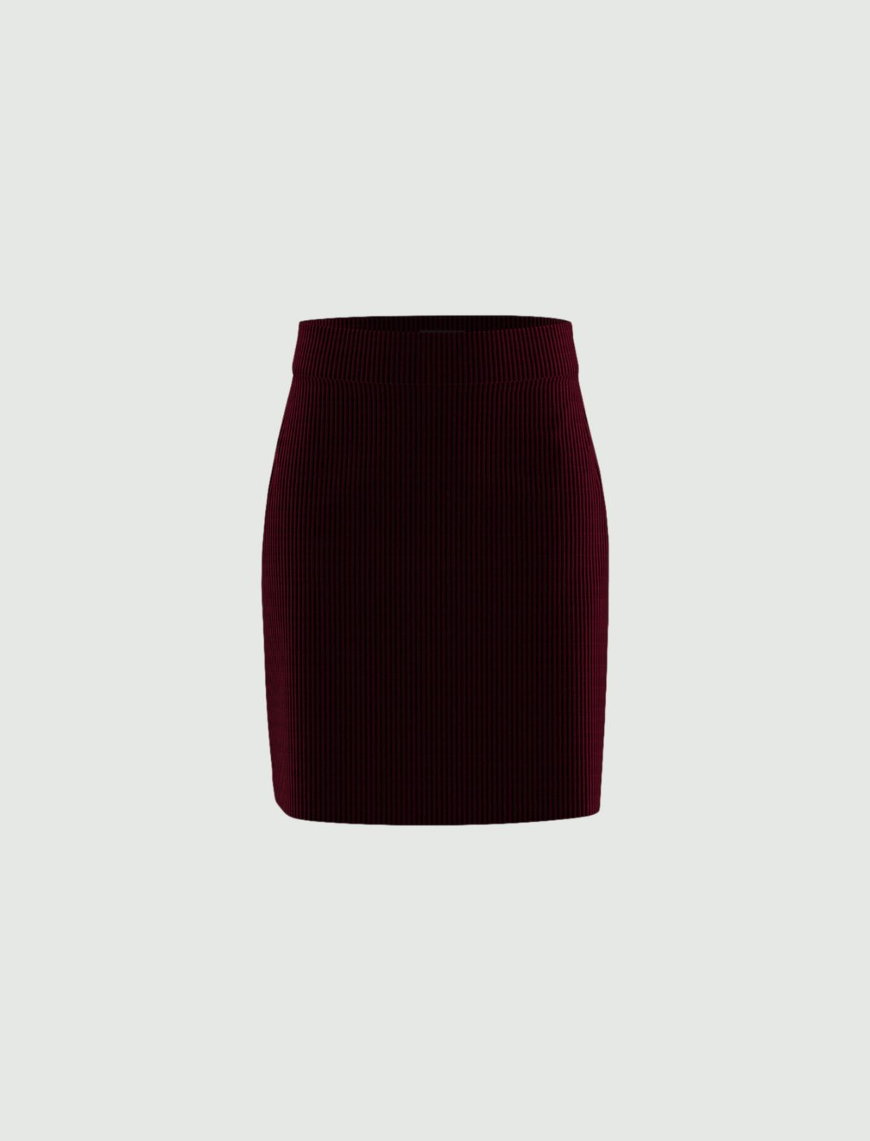 Corduroy skirt - Bordeaux - Marella - 4