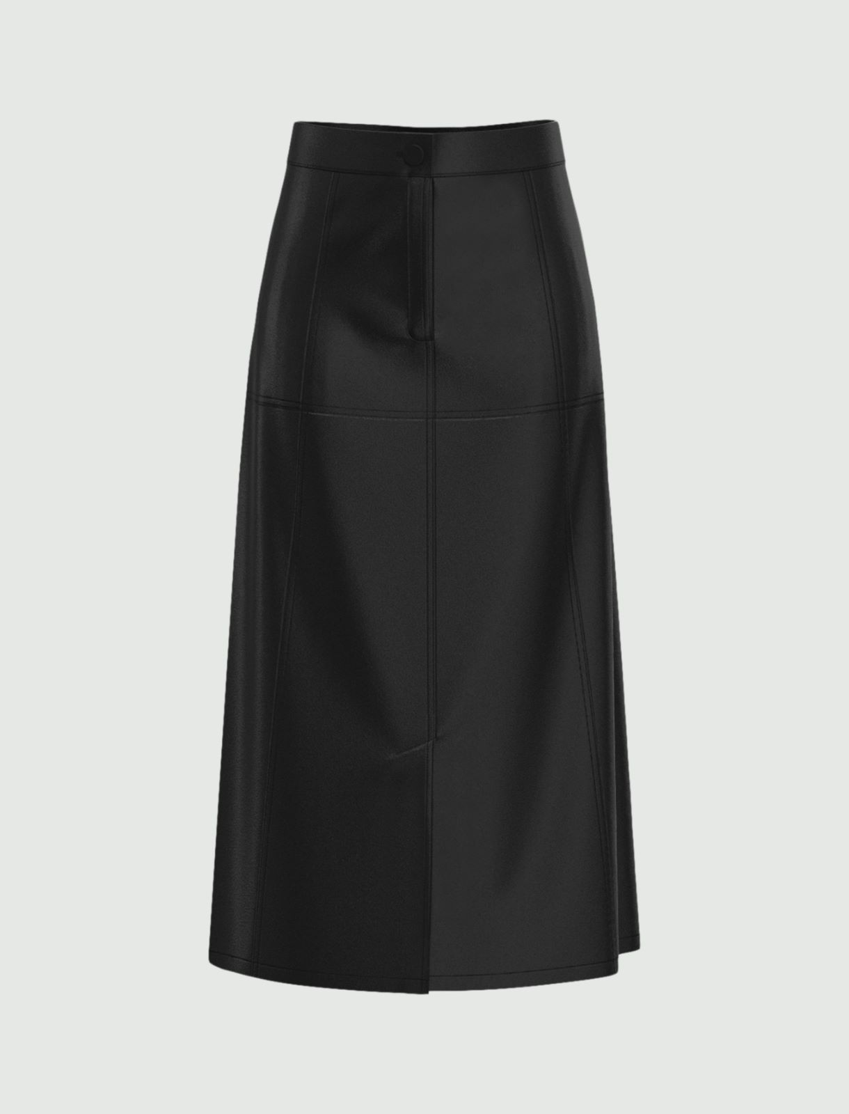 Slit-detail skirt - Black - Marella - 4