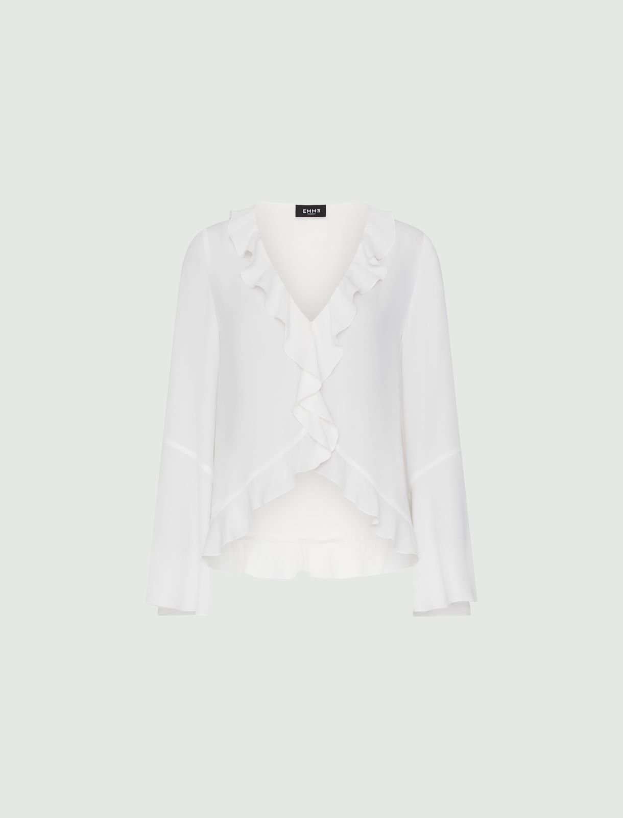 Ruched shirt - Cream - Marella - 4
