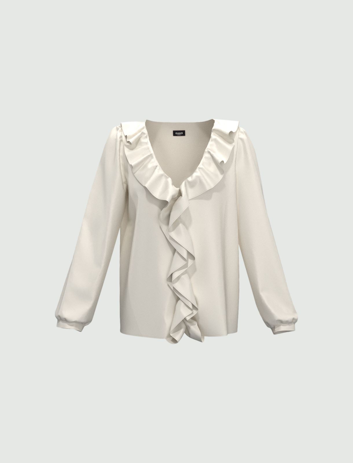 Ruched blouse - White - Marella