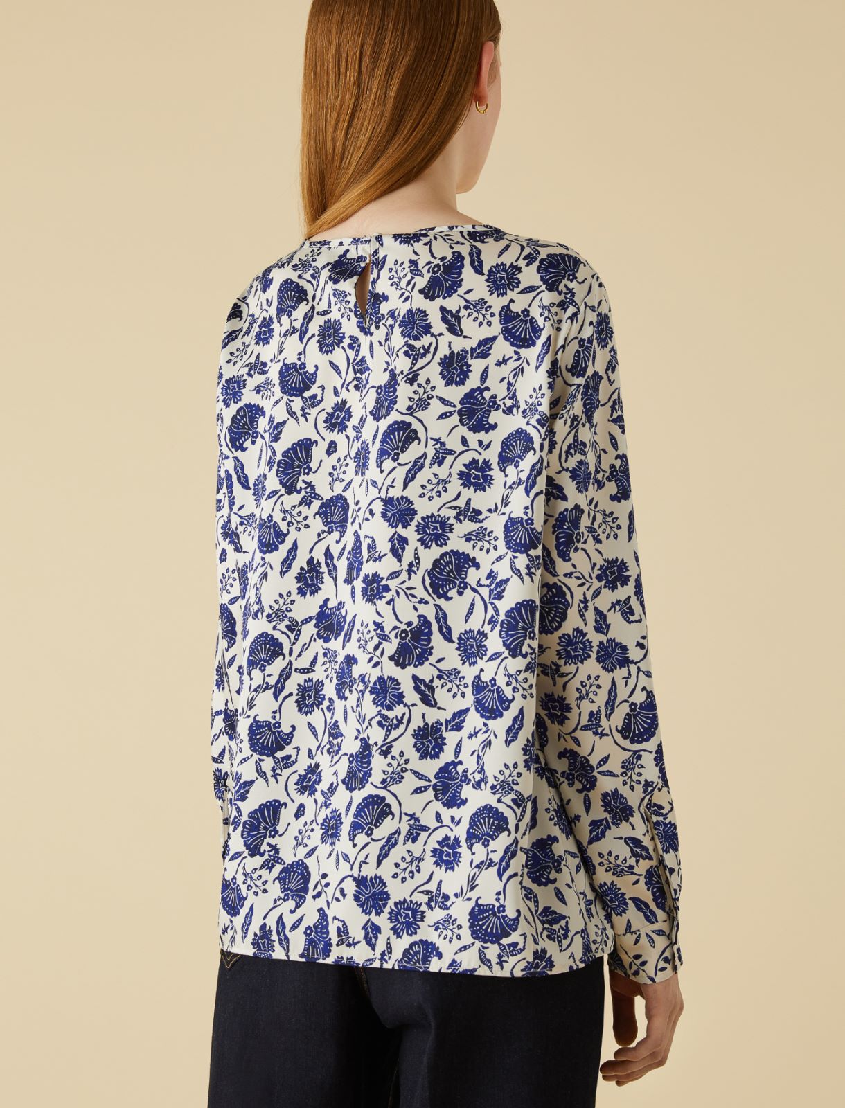 Twill blouse - Cornflower blue - Marella - 3