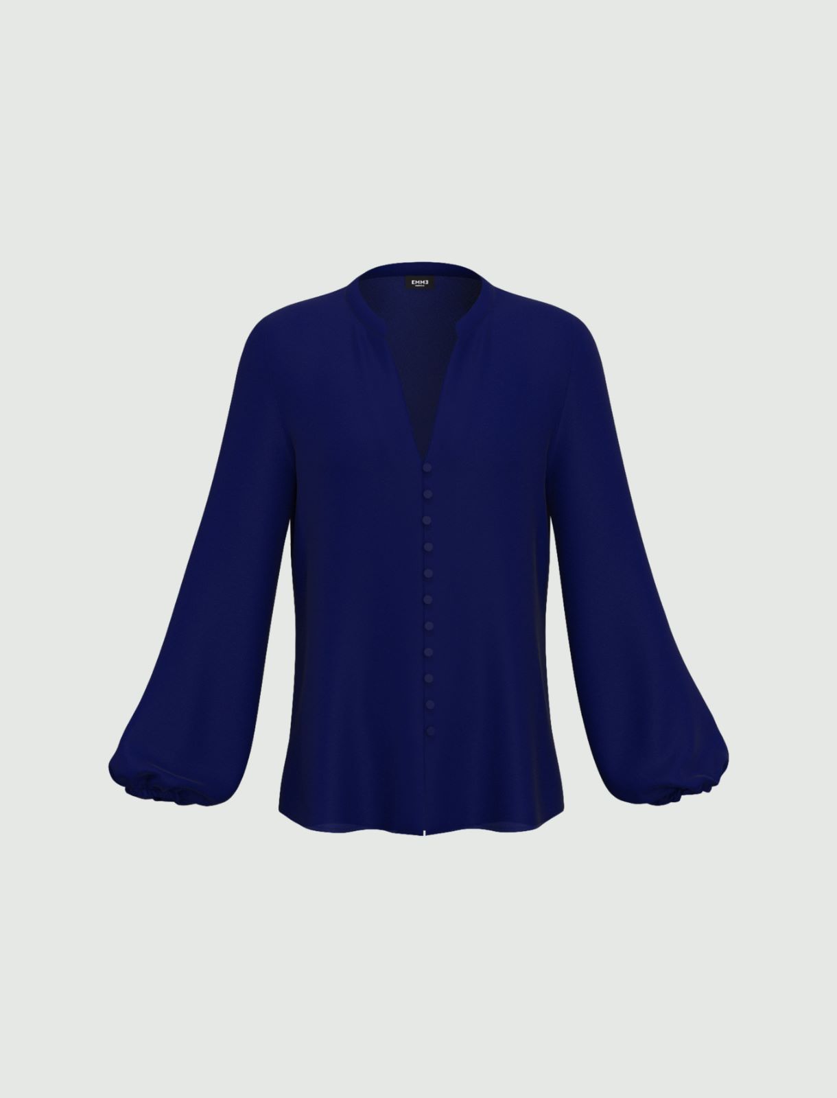Georgette blouse - Cornflower blue - Marella - 4
