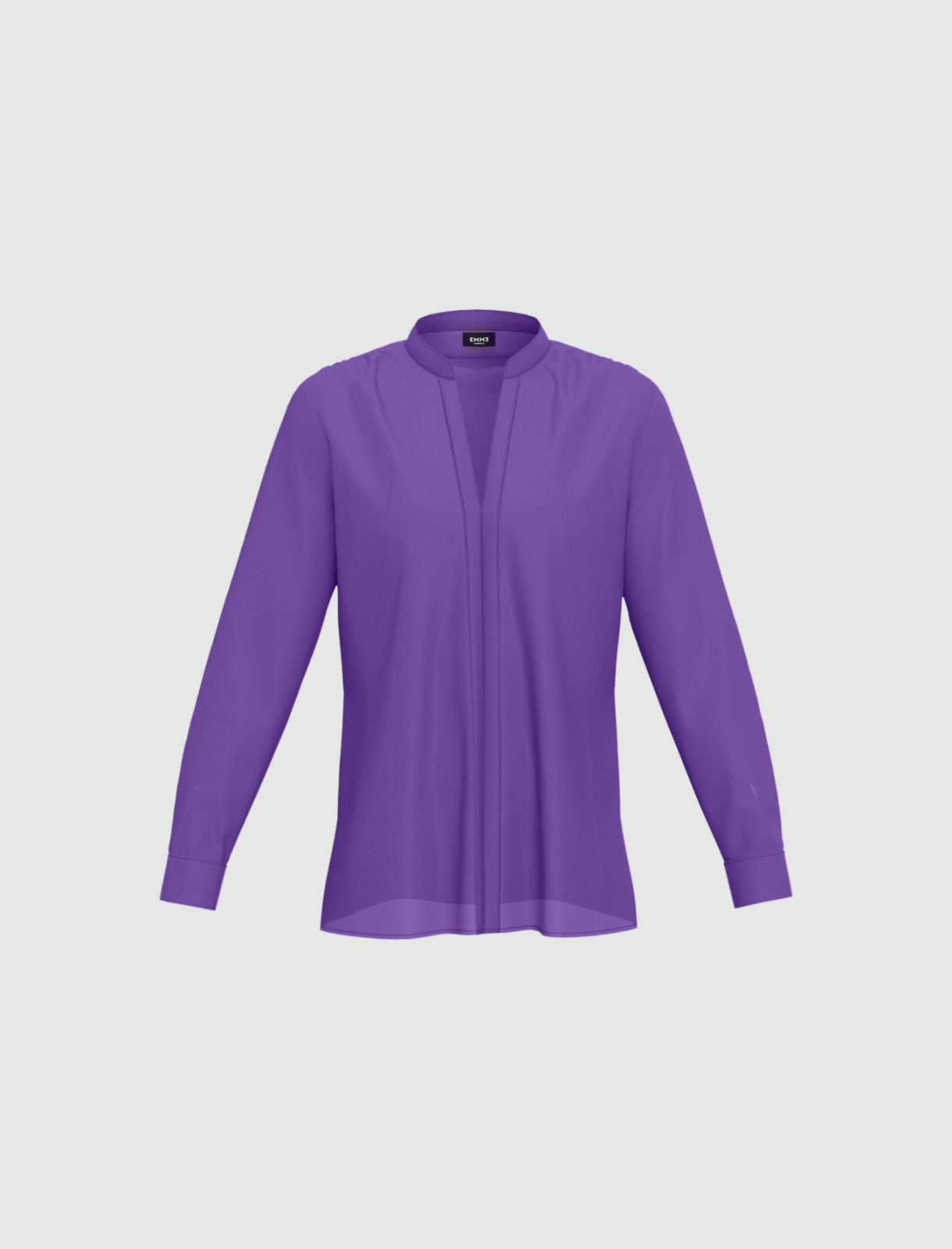 Crepe blouse - Purple - Marella - 4