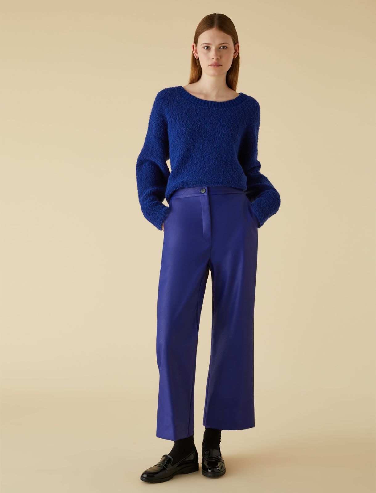 Straight trousers - Cornflower blue - Marella