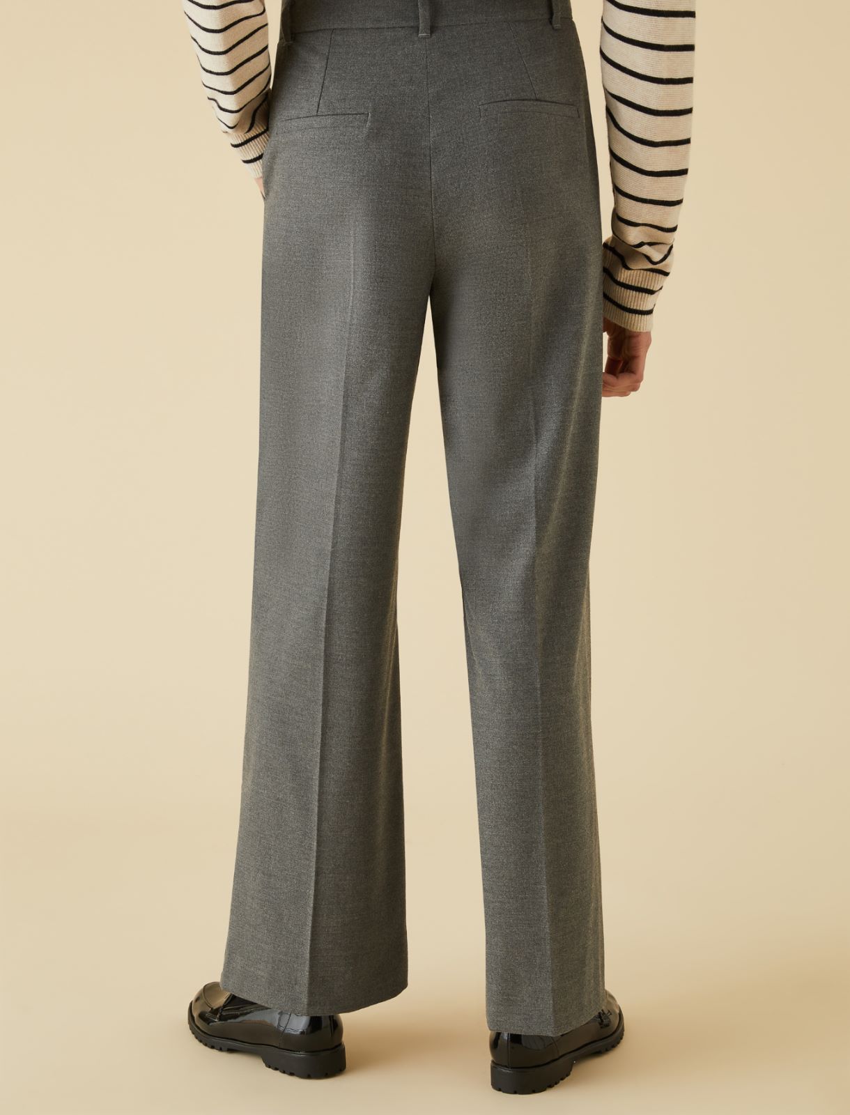 Flannel trousers - Melange grey - Marella - 2