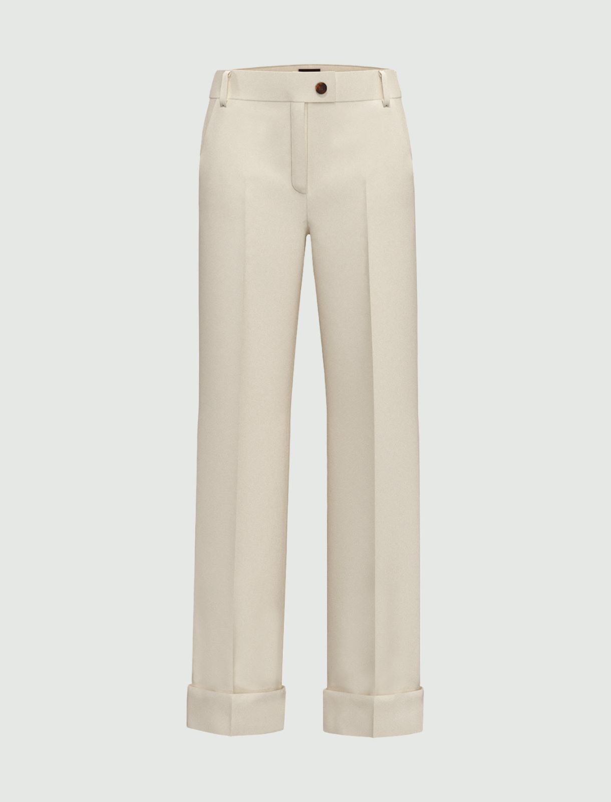 Turn-up trousers - Cream - Emme - 2