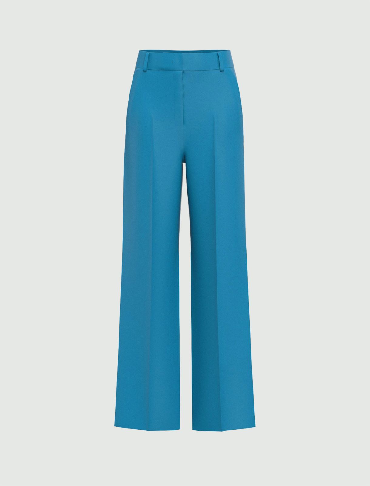 Straight-leg trousers - Turquoise - Emme - 2