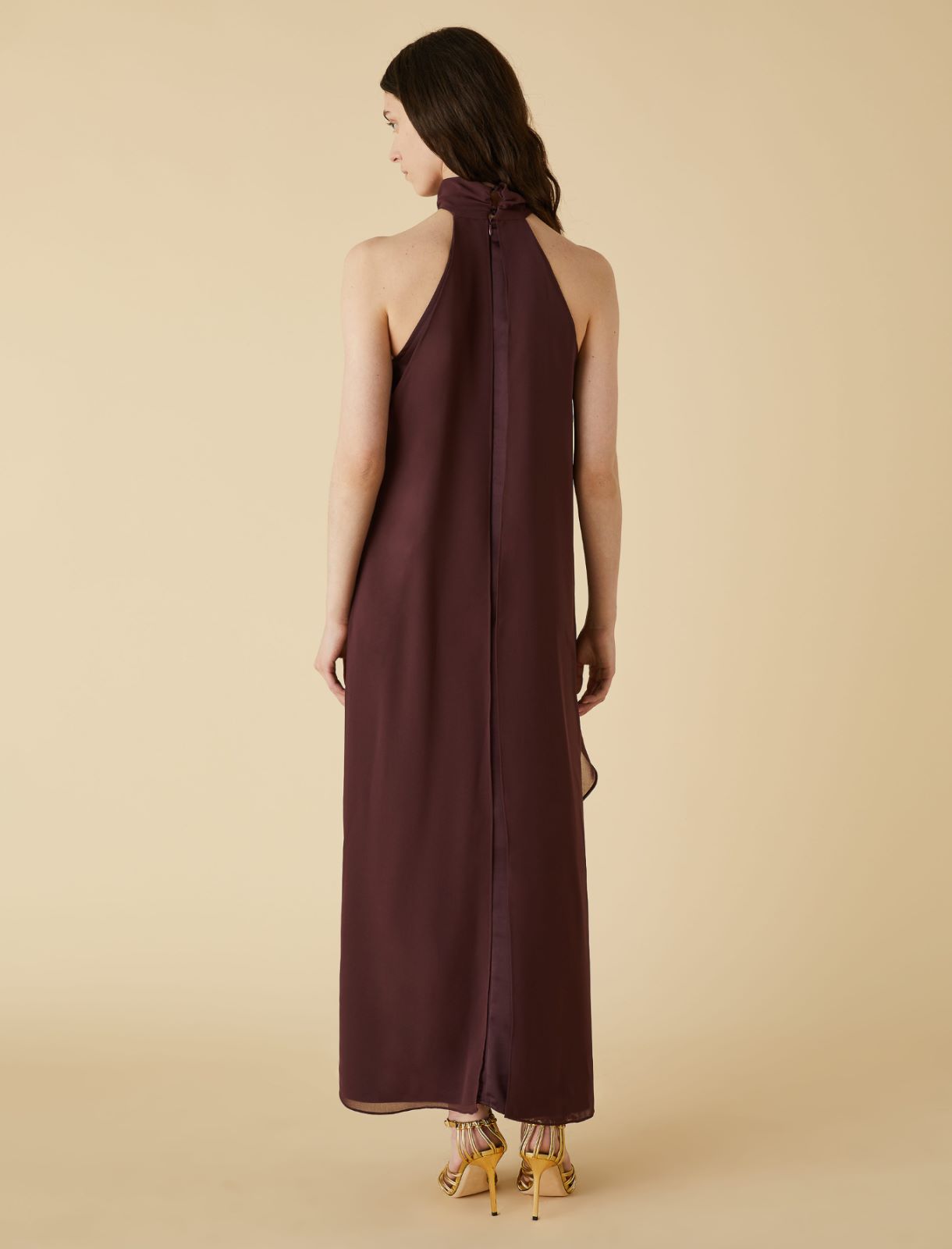 Draped dress - Bordeaux - Marella - 2