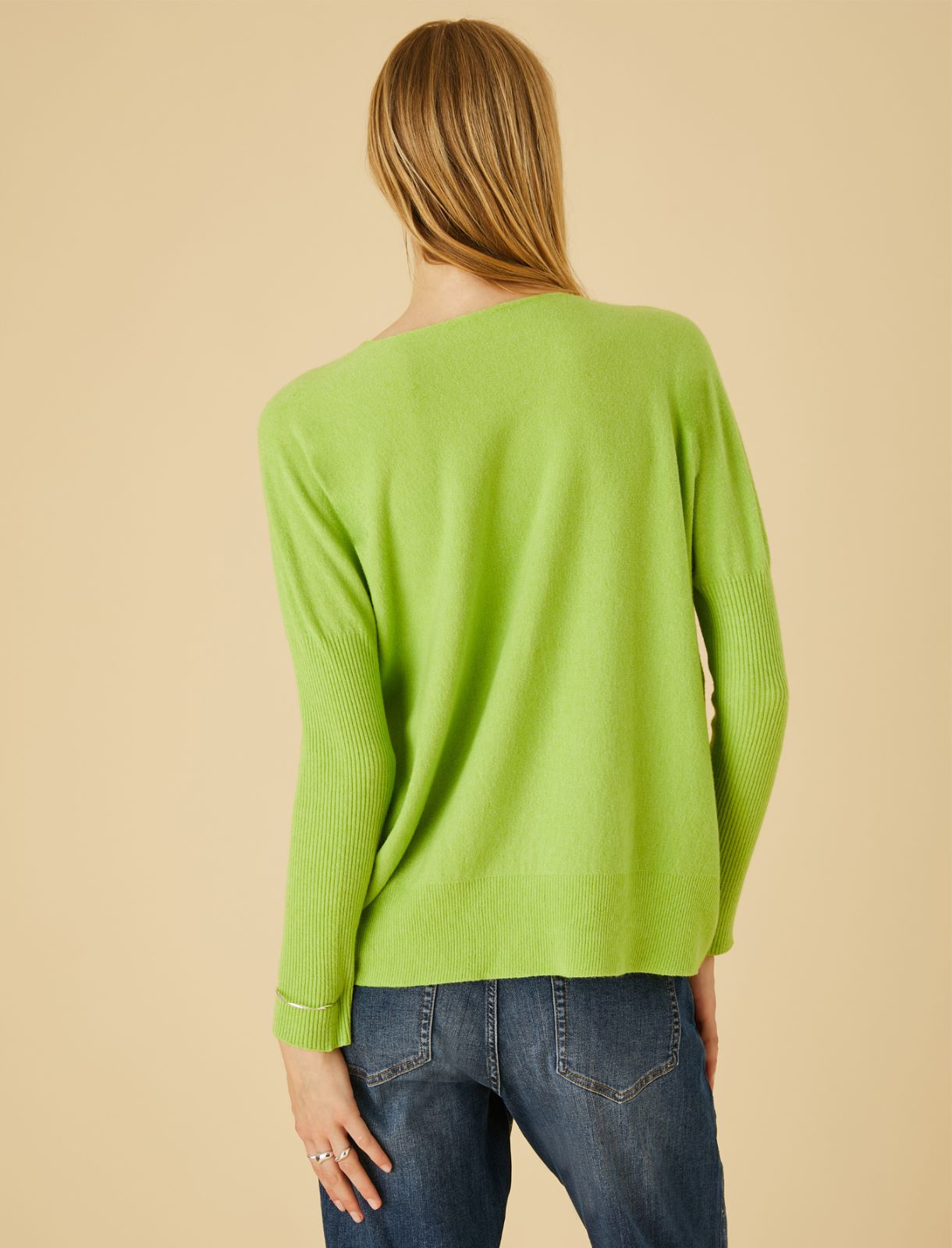 Oversized sweater - Light olive-green - Marella - 2