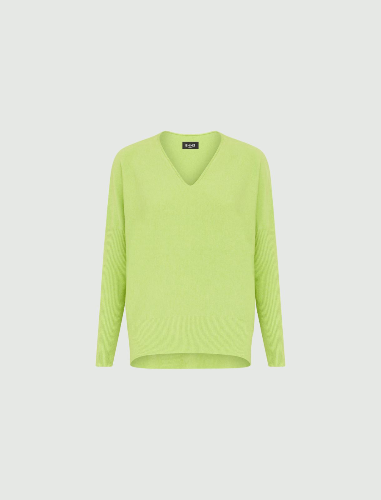 Oversized sweater - Light olive-green - Marella - 4