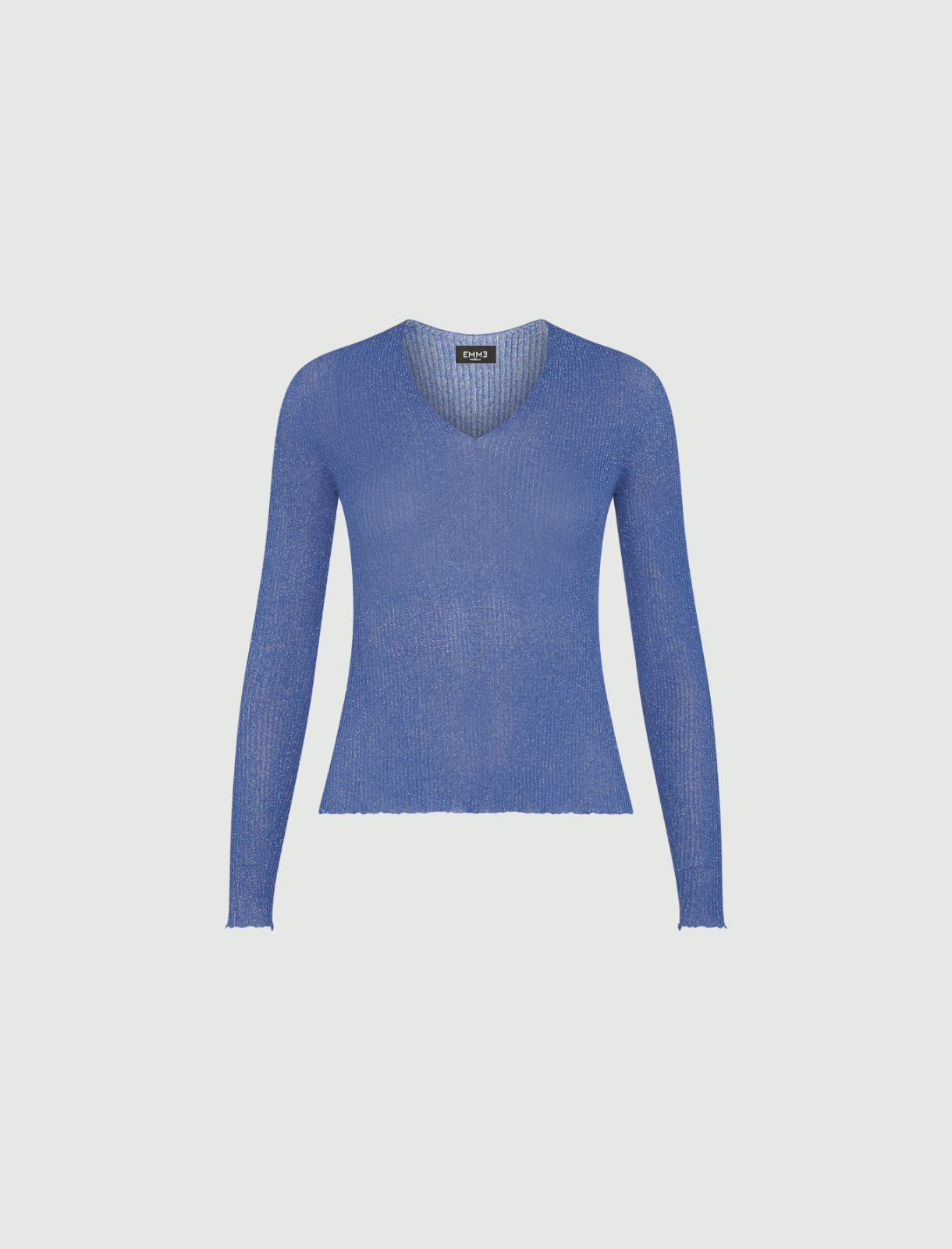 Lurex sweater - Periwinkle blue - Marella - 4
