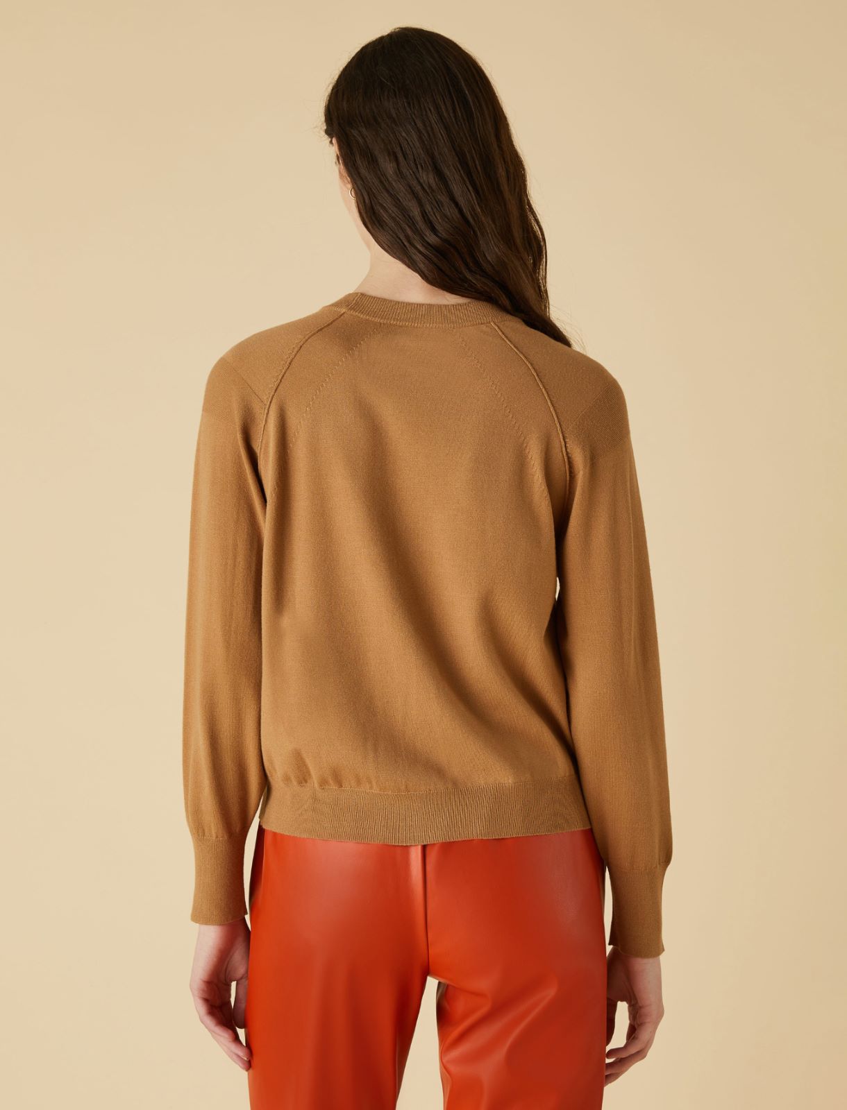 Straight-fit sweater - Camel - Marella - 2