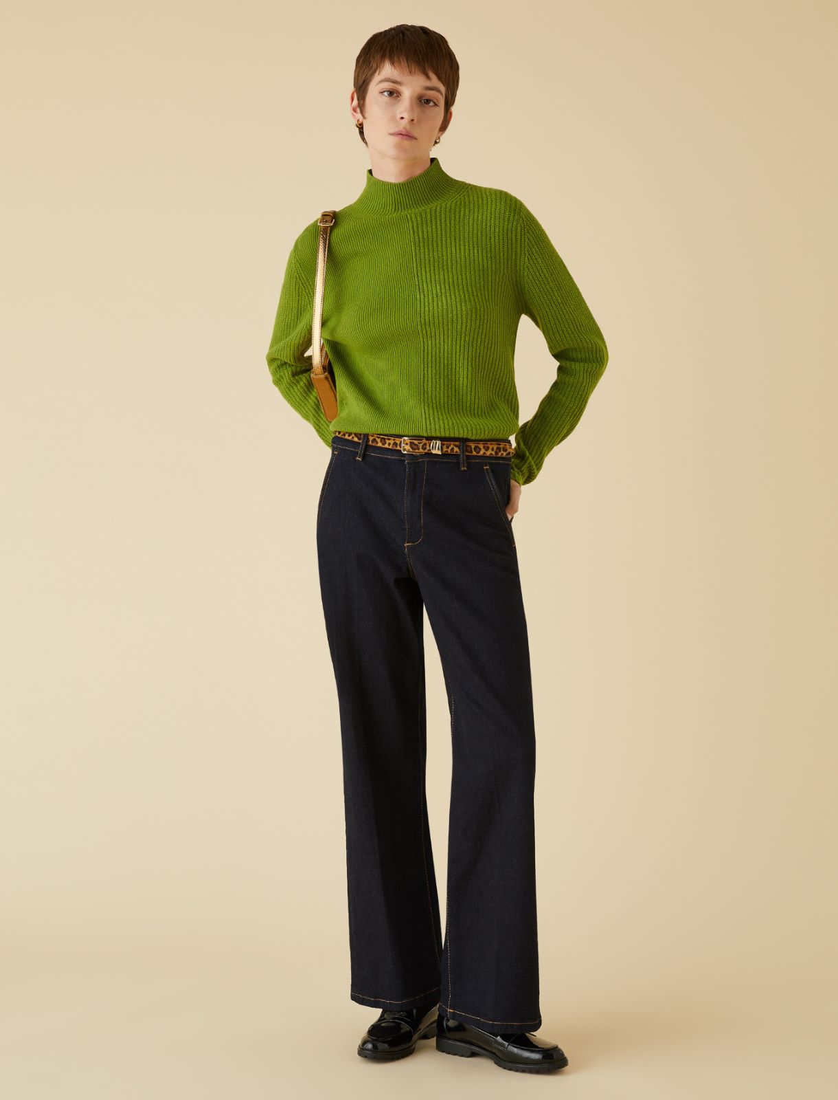 High-neck sweater - Green - Marella - 3