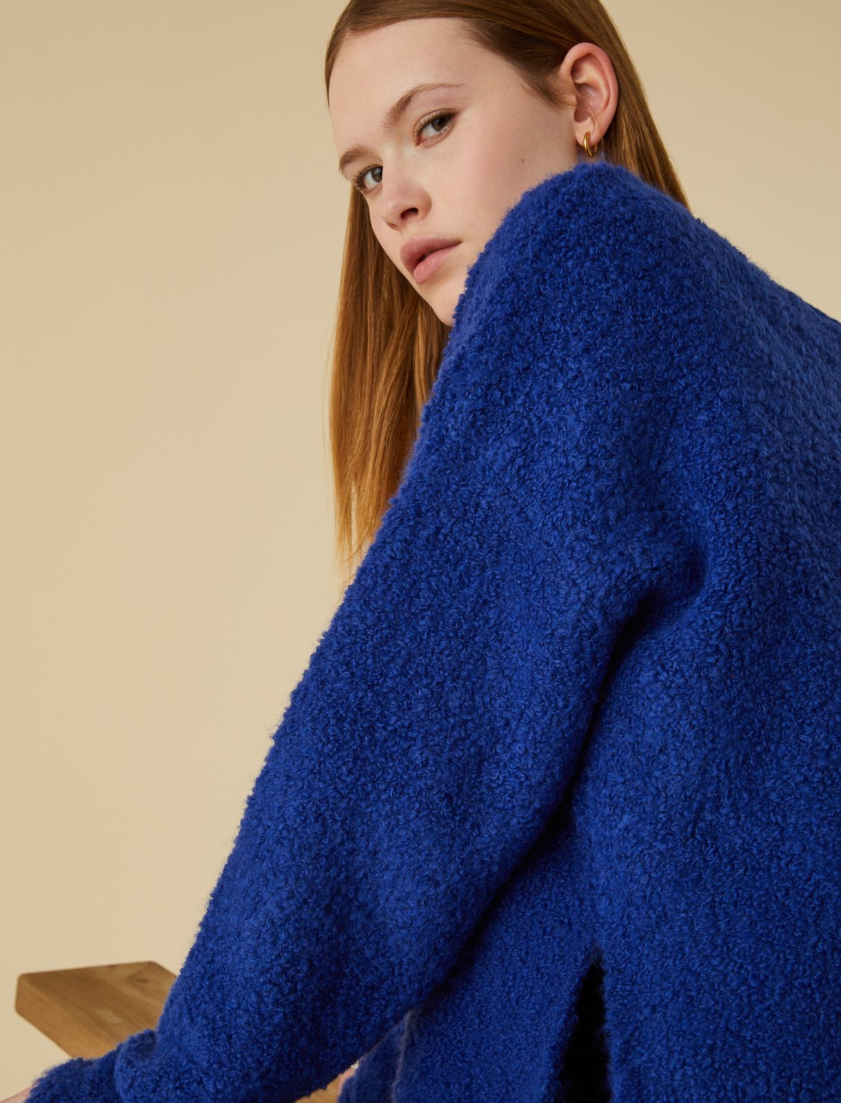 Bouclé sweater - Cornflower blue - Marella - 3