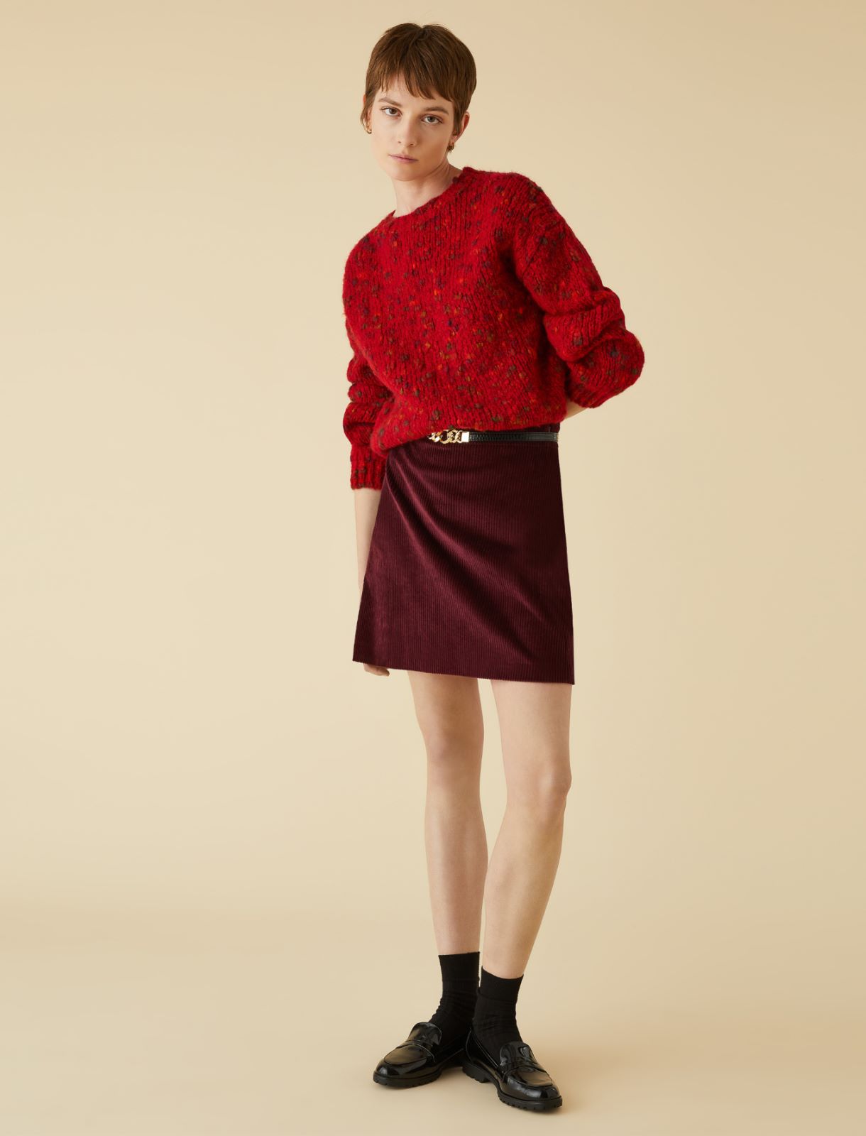Patterned sweater - Sour cherry - Marella