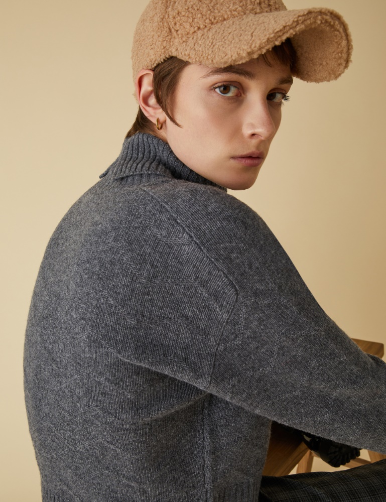 Cropped sweater - Medium grey - Marella