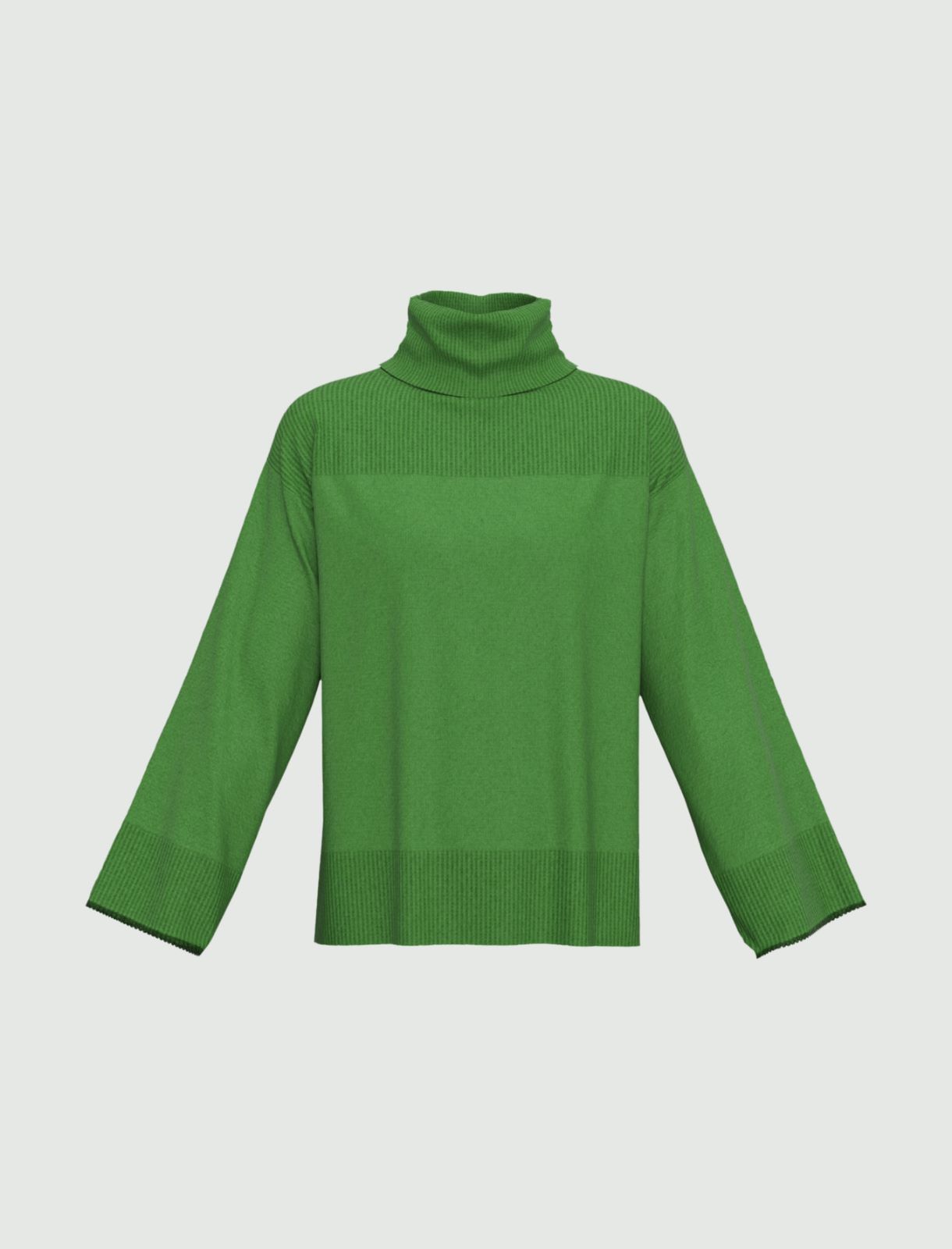 High-neck sweater - Apple green - Marella - 4