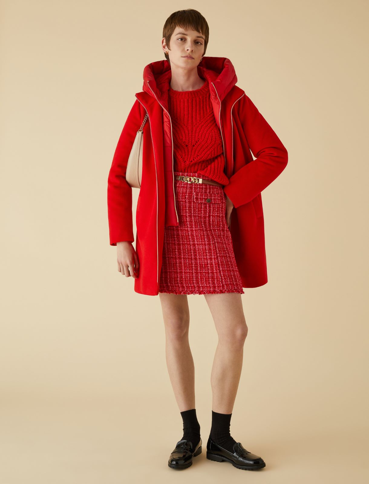 Cloth coat - Red - Marella