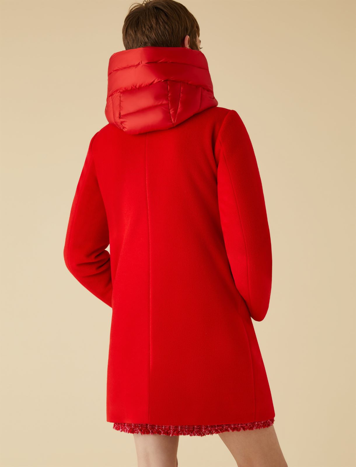 Mantel aus Wollstoff - Rot - Marella - 2