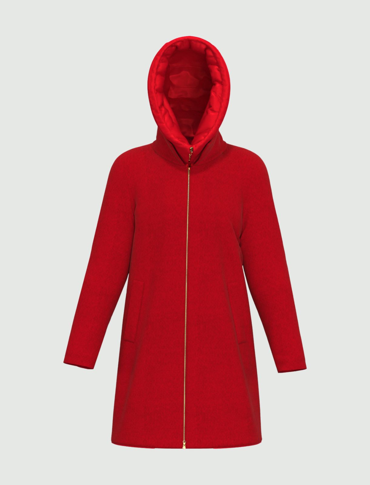 Cappotto in panno - Rosso - Marella - 5