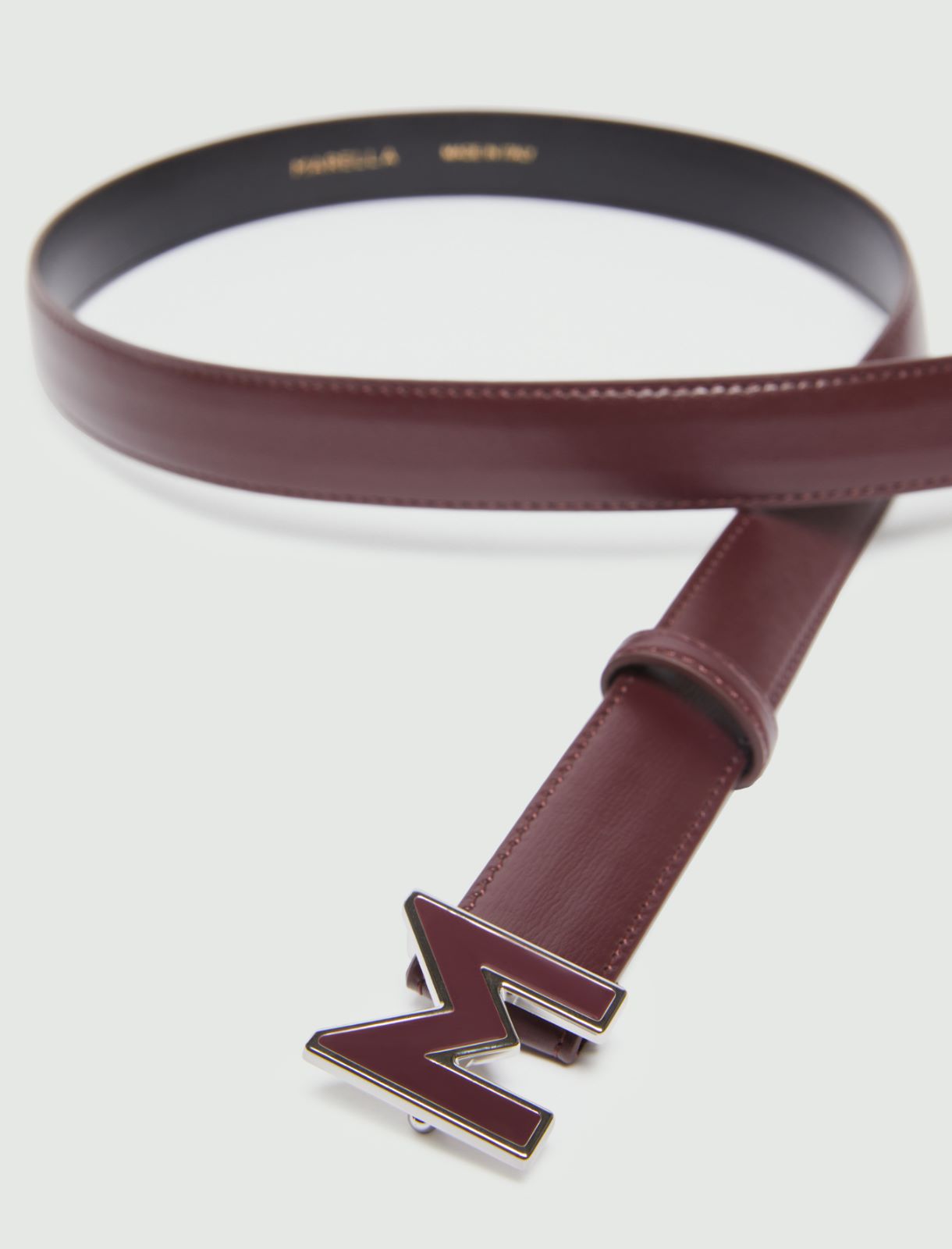 Printed belt - Bordeaux - Marella - 2