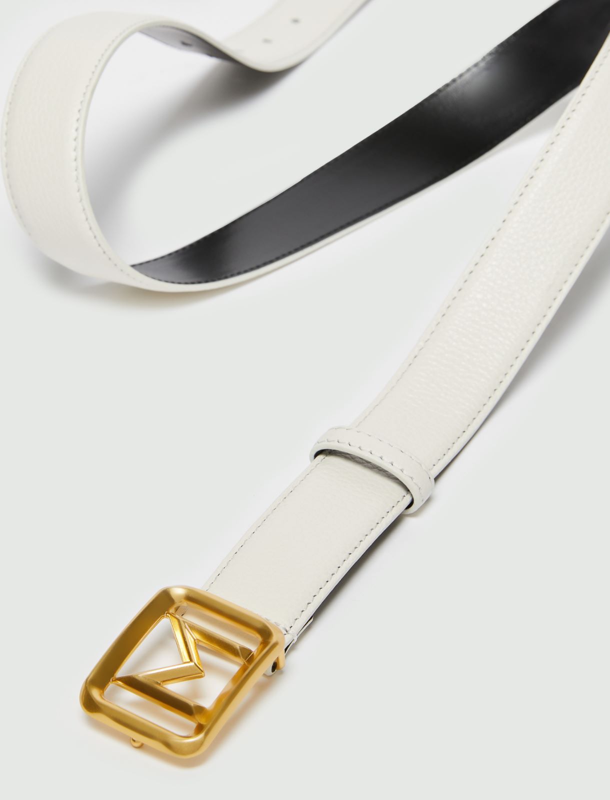 Leather belt - White - Marella - 2