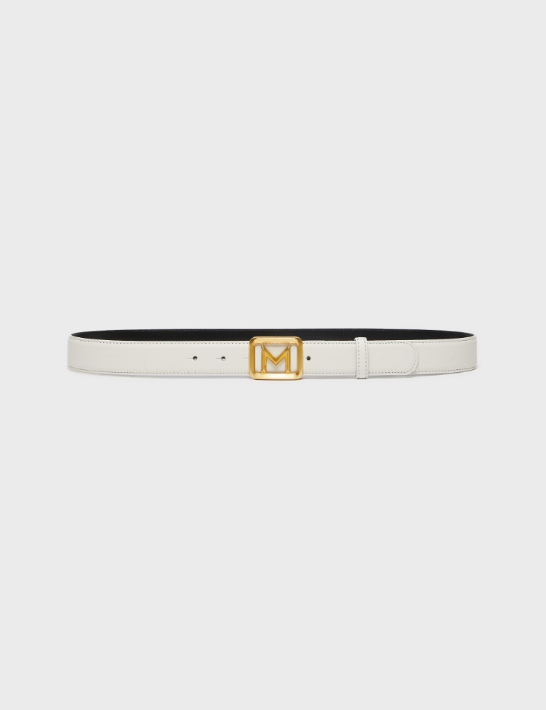 Leather belt - White - Marella