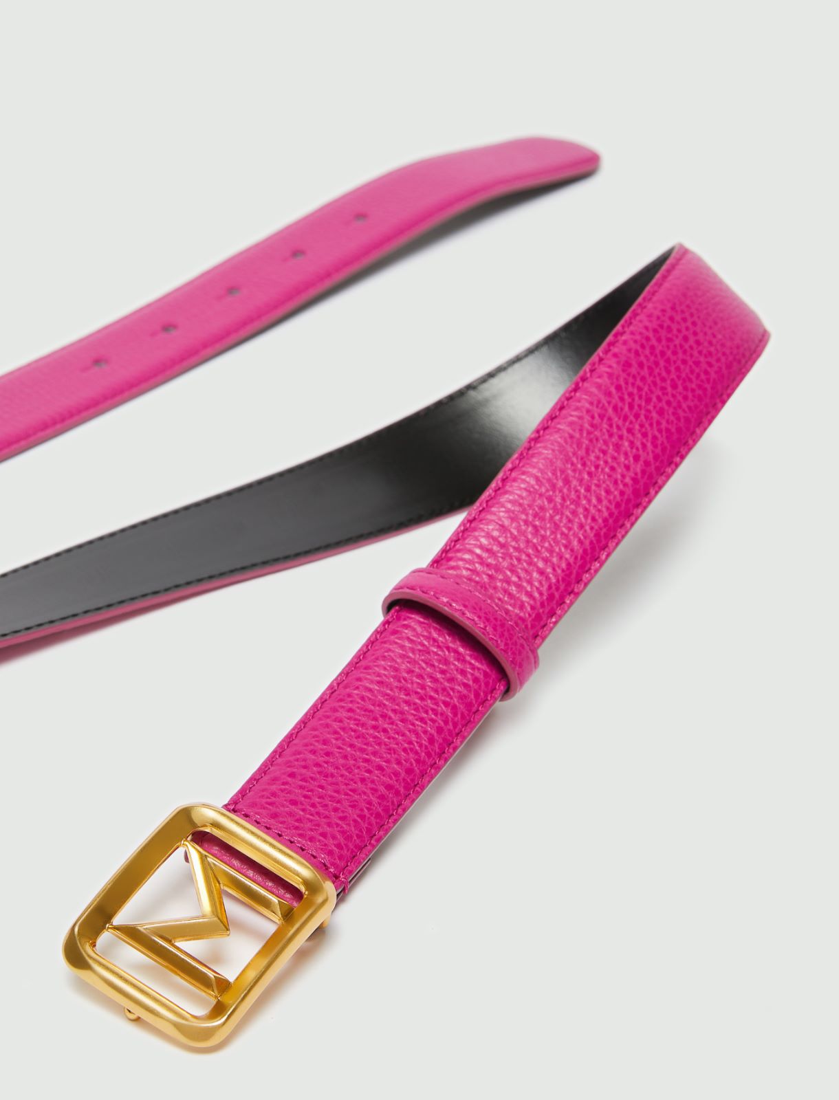 Leather belt - Fuchsia - Marella - 2