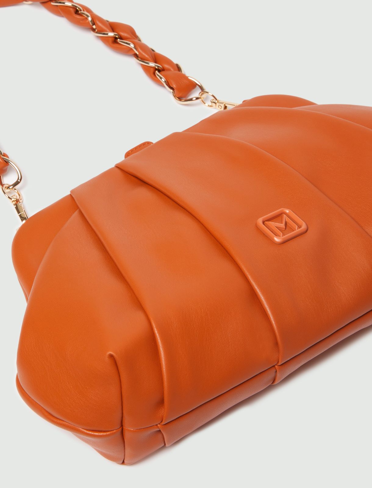 Logo clutch bag - Orange - Marella - 3