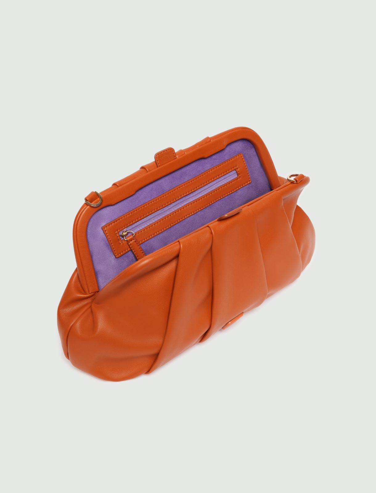 Logo clutch bag - Orange - Marella - 5