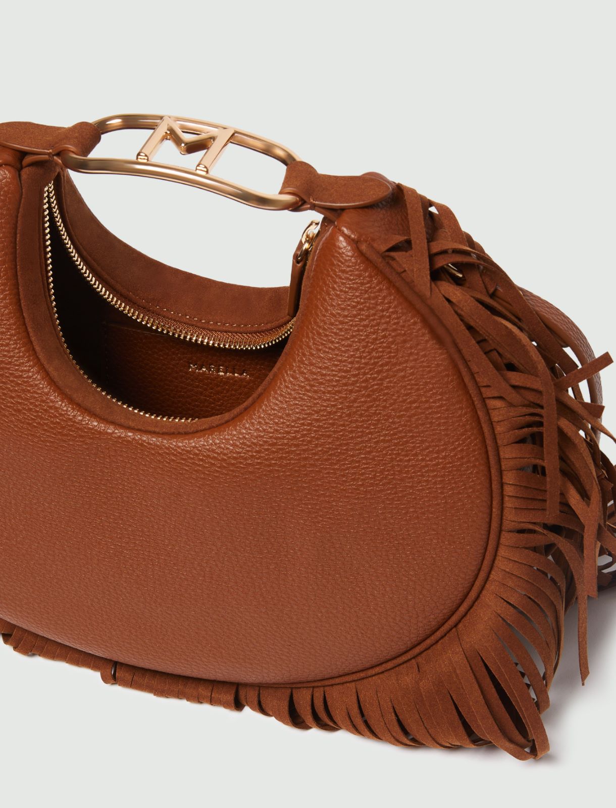 Small bag with fringes - Tobacco - Marella - 3