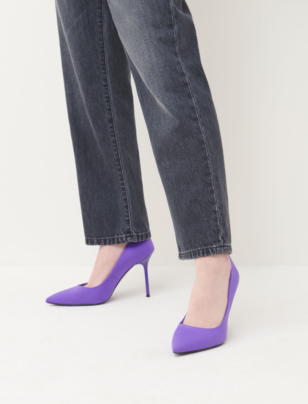 Neoprene court shoes - Purple - Marella - 5