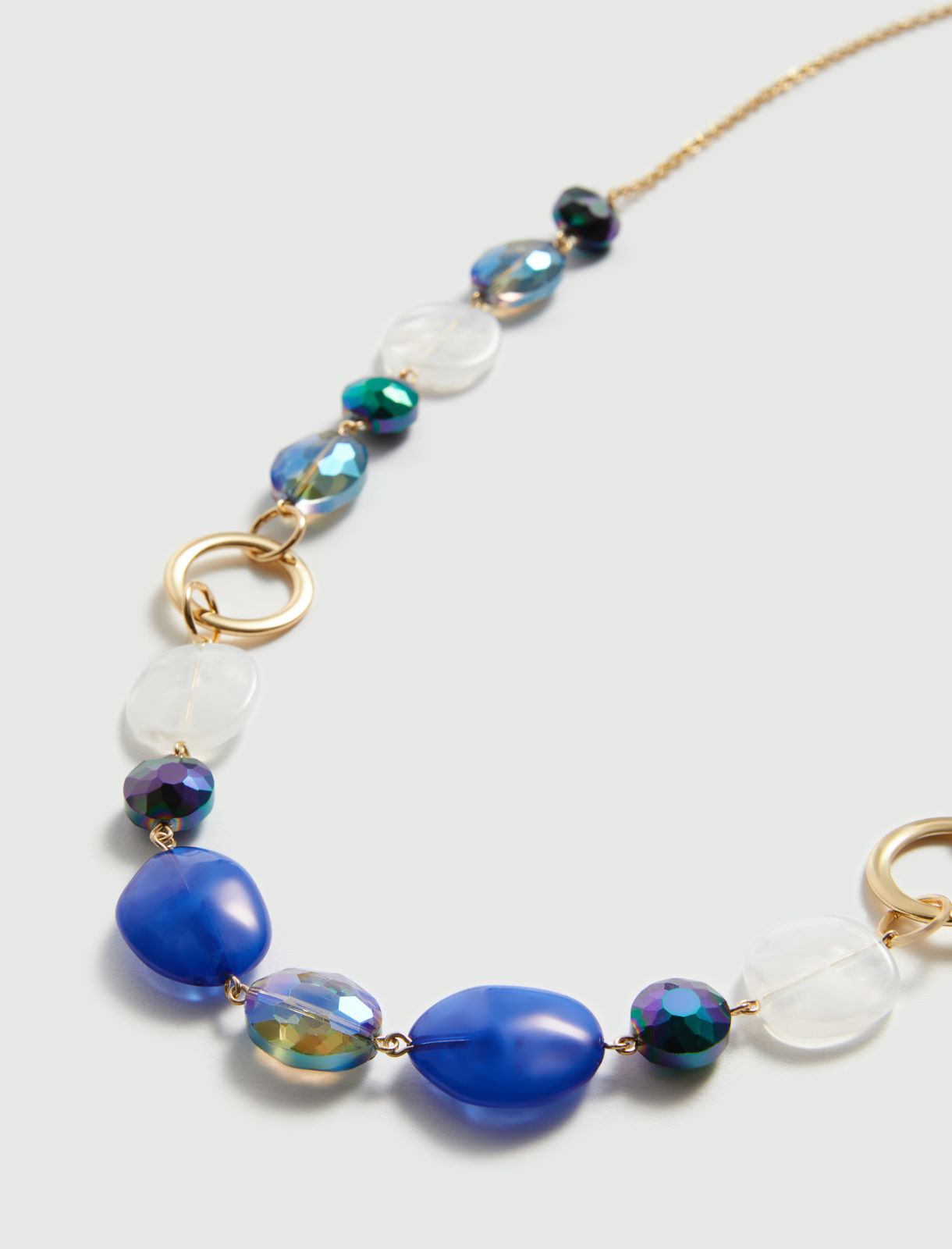 Gemstone necklace - Light blue - Marella - 2
