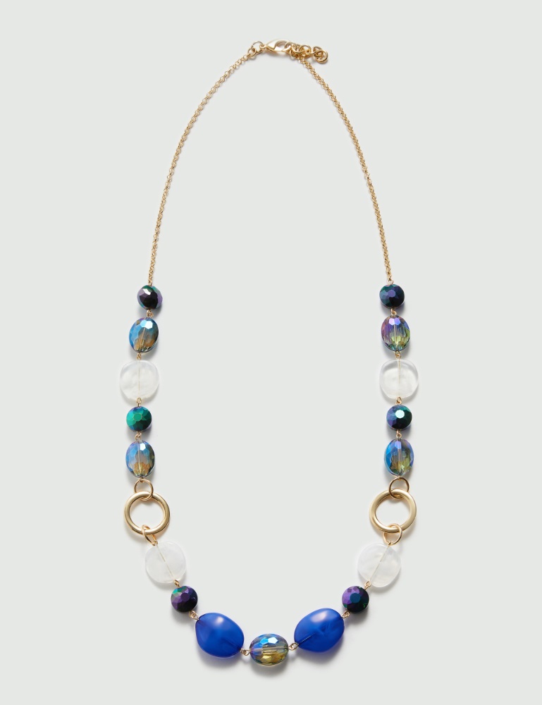 Halskette mit Steinen - Azurblau - Marella