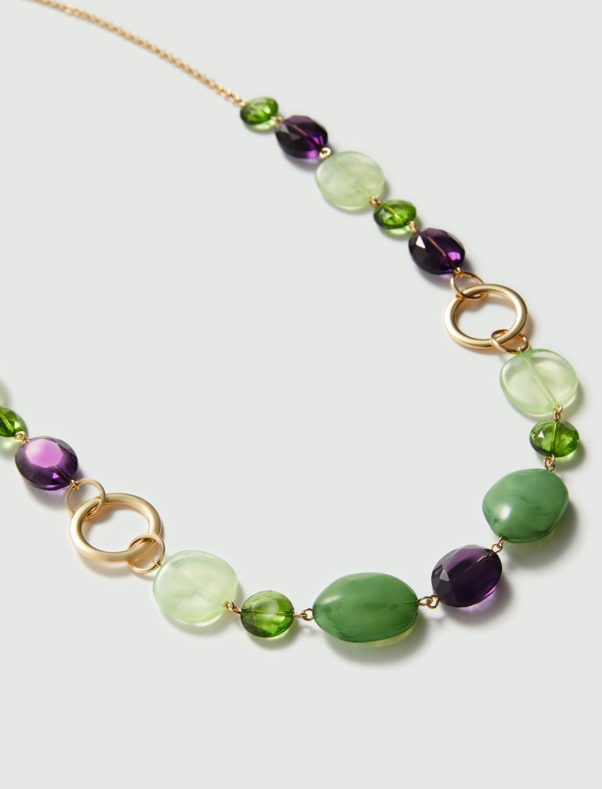 Gemstone necklace - Green - Marella - 2