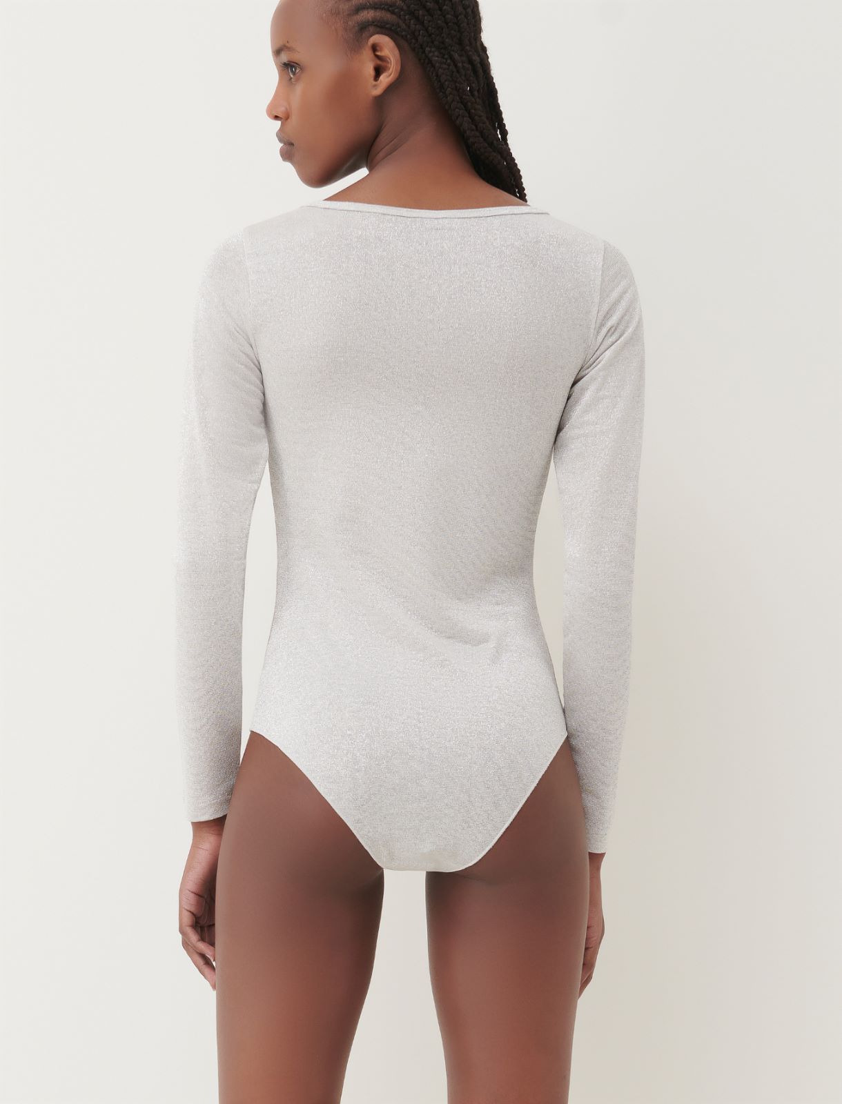 Lurex bodysuit - Natural - Marella - 2