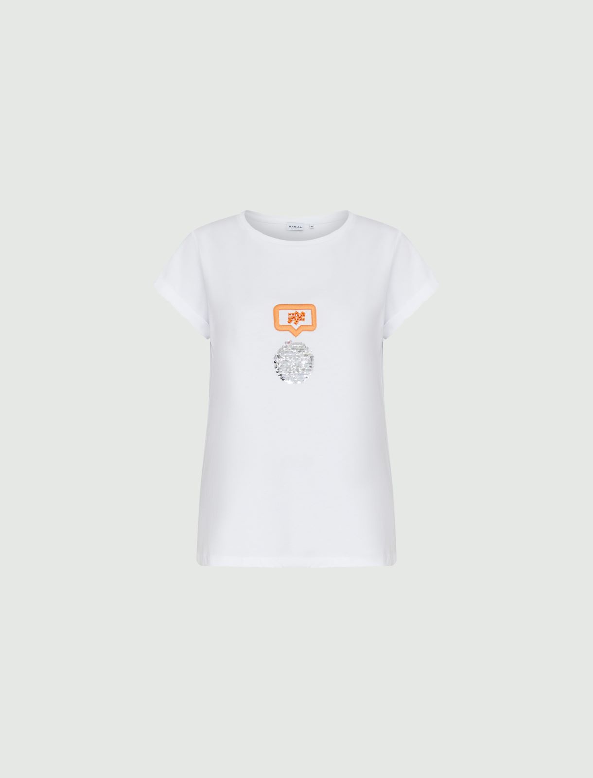 T-shirt in jersey - Bianco ottico - Marella - 5