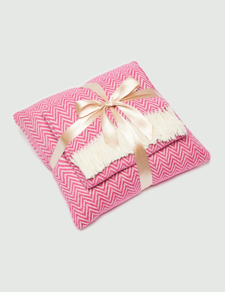 Blanket + pillow set - Pink - Marella