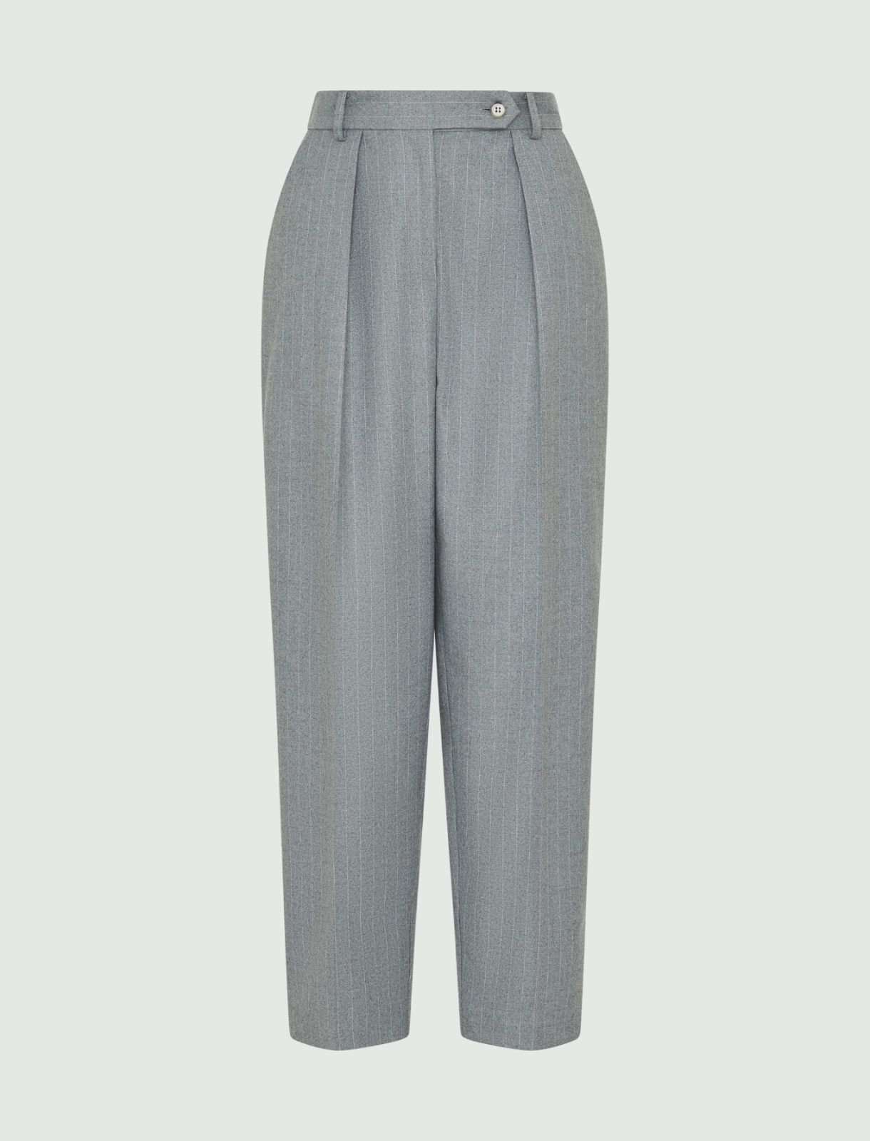 Carrot-fit trousers - Medium grey - Marella - 4