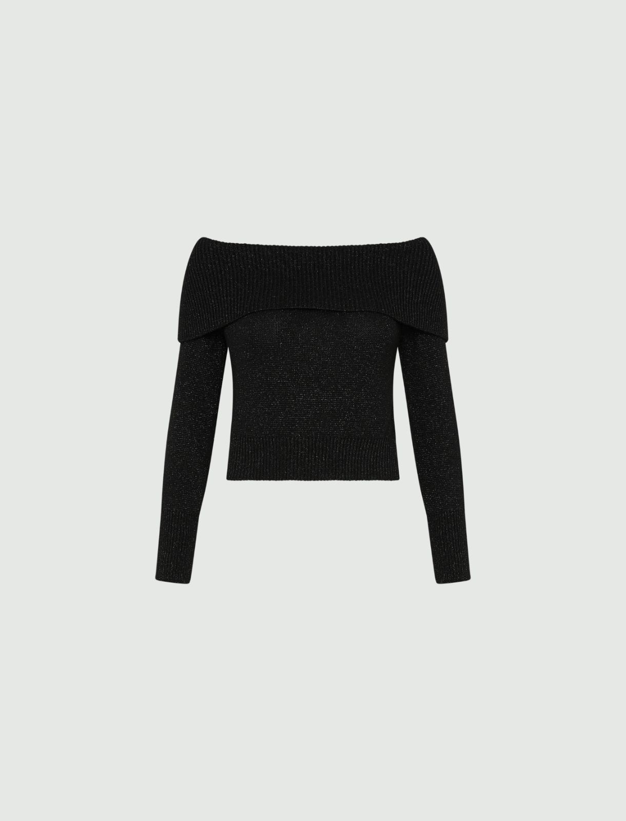 Off-the-shoulder sweater - Black - Marella - 2