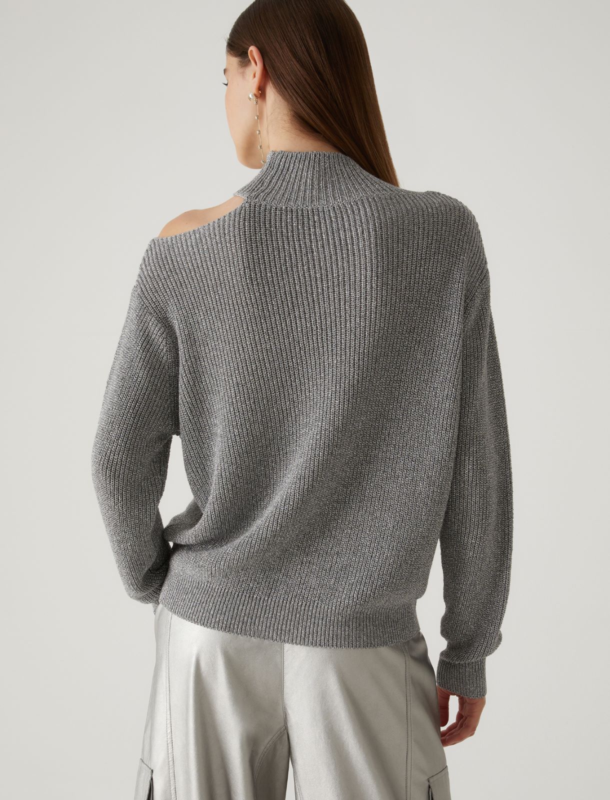 Lurex sweater - Silver - Marella - 2