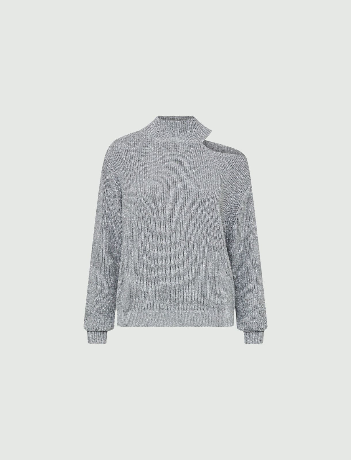 Lurex sweater - Silver - Marella - 5