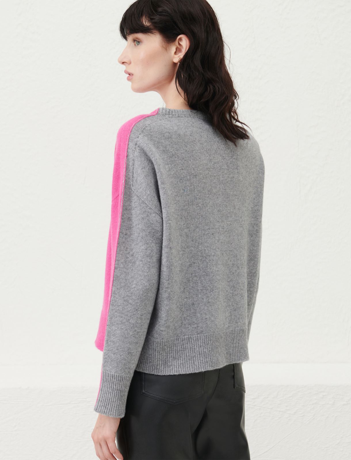 Cashmere-blend sweater - Shocking pink - Marella - 2