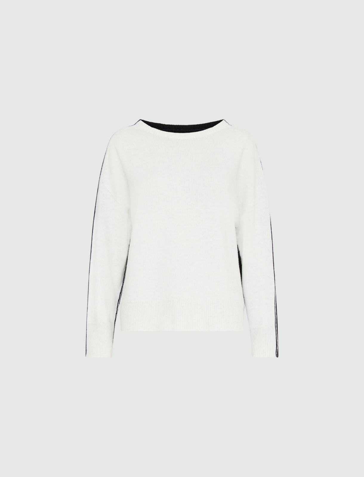 Cashmere-blend sweater - Cream - Marella - 4