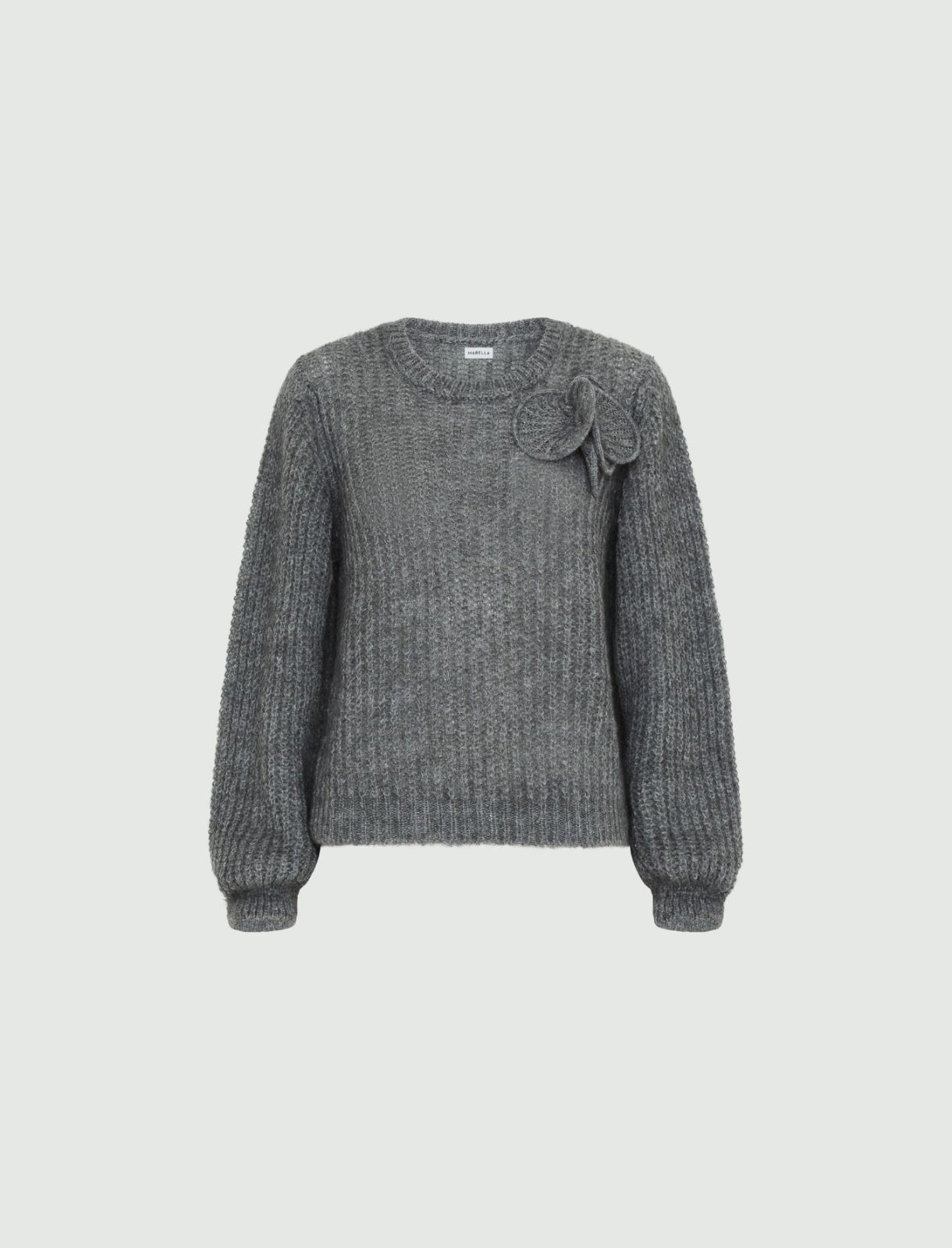 Floral sweater - Grey - Marella - 4