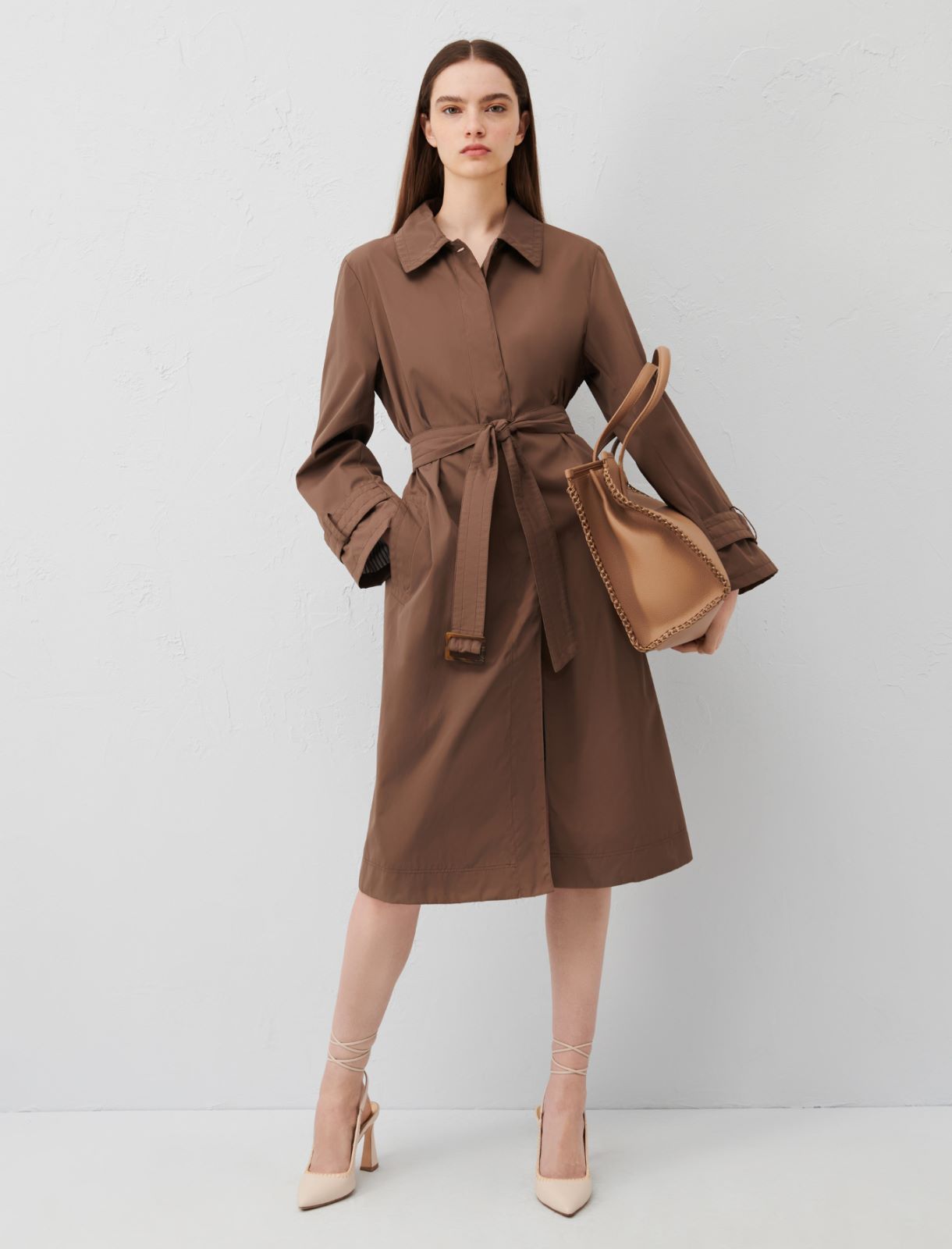 Belted trench coat - Mud - Marella