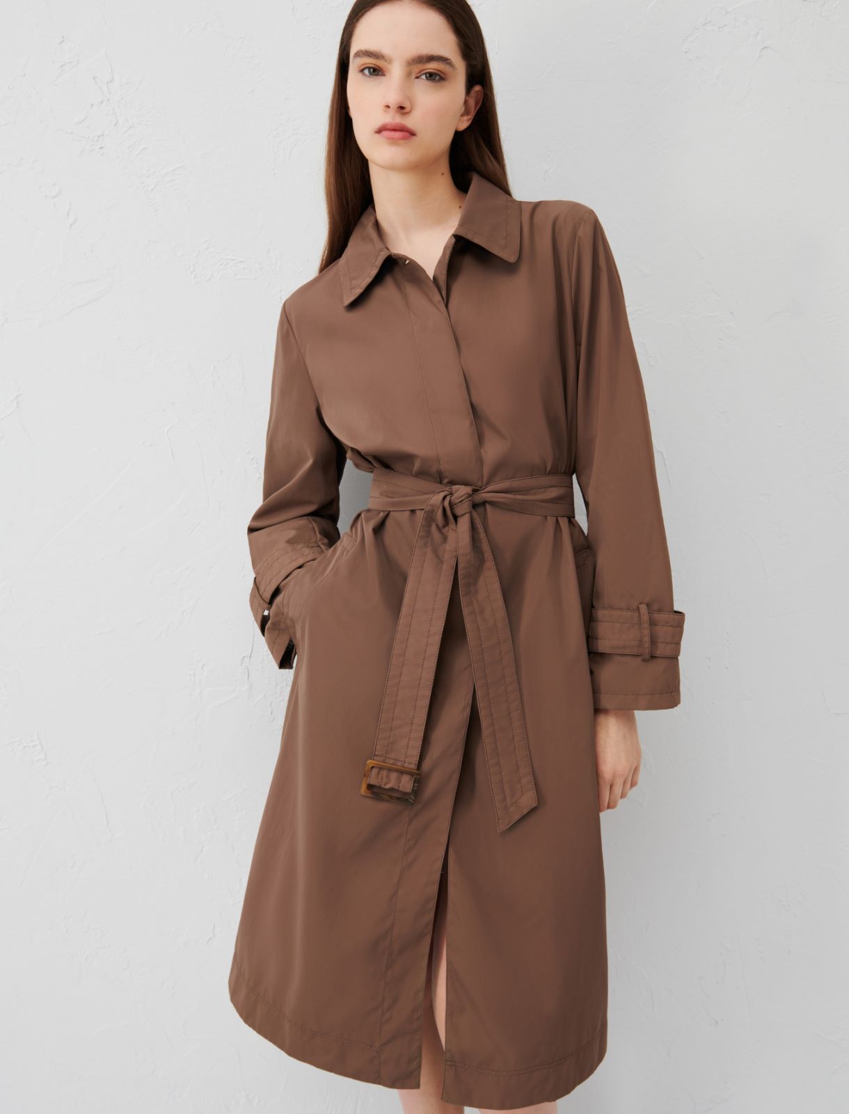 Belted trench coat - Mud - Marella - 3