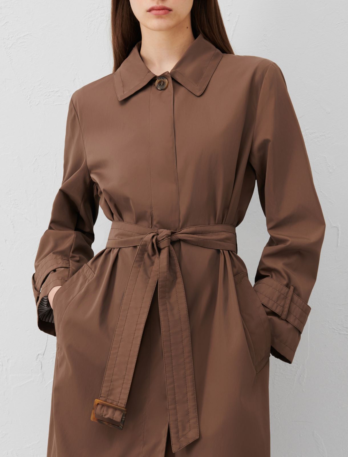 Belted trench coat - Mud - Marella - 4